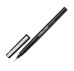 Artline 200 Fineliner Pen Fine Black (Pack of 12) A2001