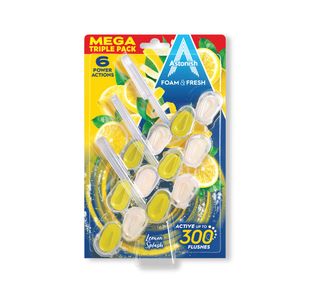 Astonish Foam and Fresh Lemon Splash Toilet Blocks x3 (Pack of 9) C2106
