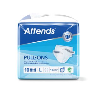 Attends Pull-Ons Incontinence Pants Size 10L x4 Pack of 14 36847