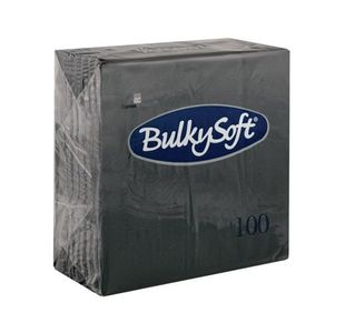 Paper Napkins 2-Ply 330mm Black (Pack of 100) 3324BKCOM