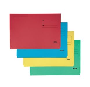 Elba Strongline Document Wallet Bright Manilla Foolscap Assorted (25 Pack) 100090138