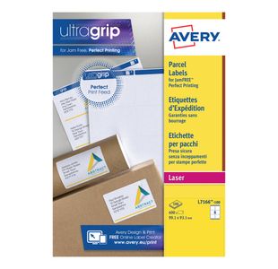 Avery Ultragrip Laser Labels 99.1x93.1mm White (Pack of 600) L7166-100