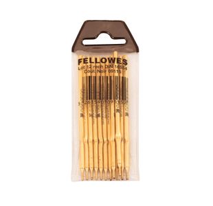 Fellowes Ballpoint Refill for use with Fellowes Ballpoint Pen and Chain Black (Pack of 12) 0911501