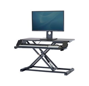 Fellowes Corsivo Sit/Stand Height Adjustable Workstation Black 8091001