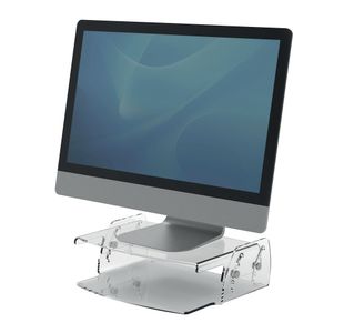 Fellowes Clarity Adjustable Monitor Stand Clear Acrylic 9731101