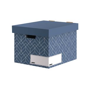 Bankers Box Decor Storage Box Urban Slate Blue (Pack of 5) 4483701