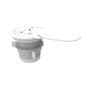 Fellowes Power Spot With 1 X Power Socket 230V + 1 Usb C 30W White