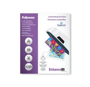 Fellowes Laminating Pouches 160 Micron Total Thickness Gloss A3 (Pack of 500) 100144239