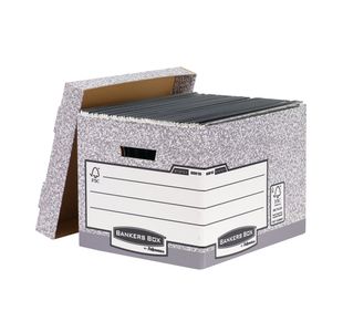 Bankers Box Storage Box Standard Grey (Pack of 10) 00810-FF