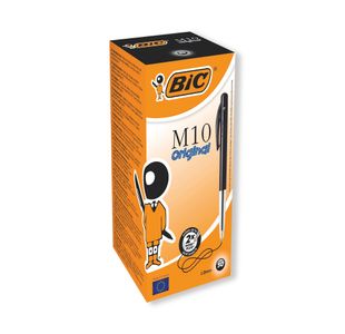 Bic M10 Clic Retractable Ballpoint Pen Medium Black Pack of 50 1199190125