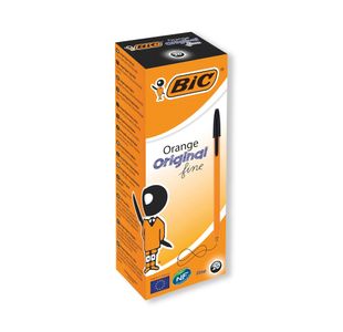 Bic Orange Fine Ballpoint Pen Black (20 Pack) 1199110114
