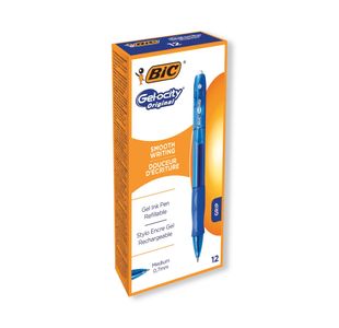 Bic Gel-ocity Original Gel Pen Medium Blue (Pack of 12) 829158