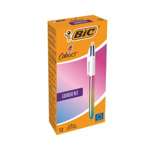 Bic 4 Colours Ballpoint Pen Gradient Barrel Pack of 12 3086123714281
