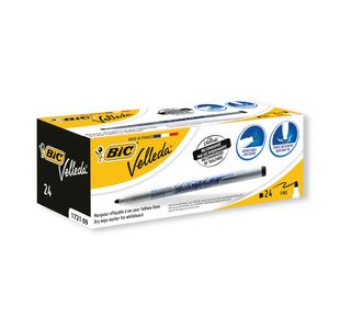 Bic Velleda 1721 Whiteboard Marker Fine Black (Pack of 24) 841842