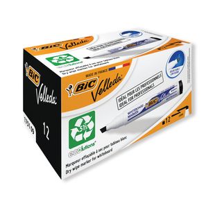 Bic Velleda 1751 Drywipe Marker Black (Pack of 12) 904946