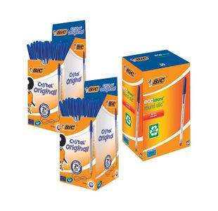 Bic Cristal Ballpoint Blue Buy 2 Packs Get Bic ECOlutions Blue Free