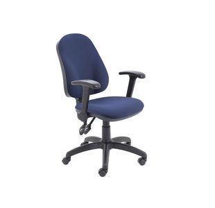 5 Star Lumo High Back Operator Chair Folding Arms Royal Blue SF3464235