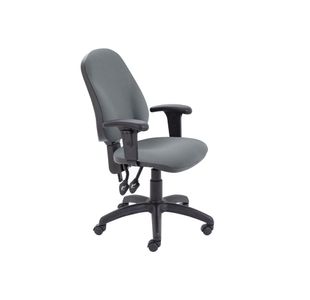 5 Star Lumo Hbk Operator Chair Adjustable Arms Charcoal SF5761218