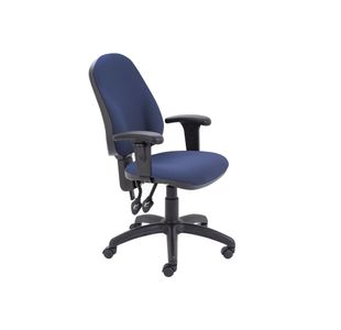 5 Star Lumo Hbk Operator Chair Adjustable Arms Royal Blue SF6006003