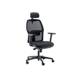 5 Star Rovia Mesh Task Chair Adjustable Arms Headrest Black SF9581319