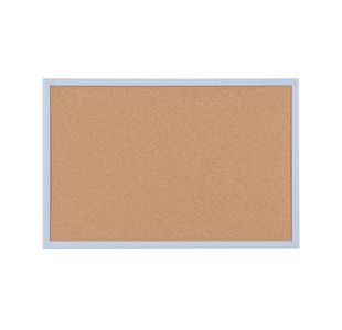 Bi-Office Pastel Cork Noticeboard Blue Frame 600x400mm MC030011981