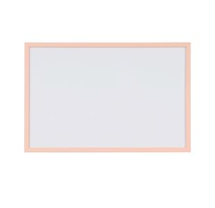 Bi-Office Pastel Non-Magnetic Whiteboard Salmon Frame 60x40cm MP03001991
