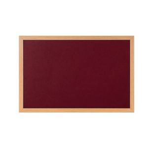 Earth Prime Felt Noticeboard 120x90cm Burgundy Oak MDF Frame FB1433233