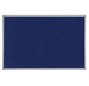 Bi-Office Aluminium Trim Felt Noticeboard 600x450mm Blue FB0443186