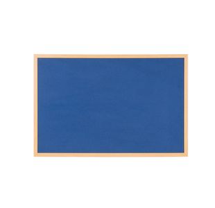 Bi-Office Earth Executive Felt Notice Board Oak Blu 120x90cm FB5143239