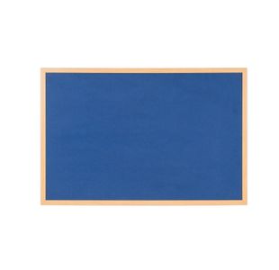 Earth Executive Felt Noticeboard 180x120cm Blue Oak MDF Frame FB8543239