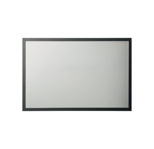 Bi-Office Black Shadow Silver Finish Magnetic Board Black Frame 90x60cm mm07100169