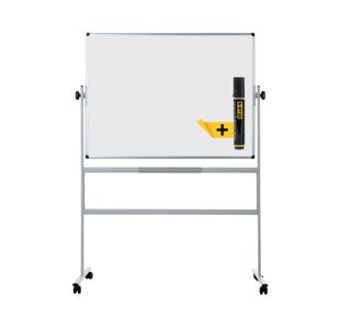 Bi-Office Revolving Whiteboard Lacquered Steel Surface 120x120cm QR0303