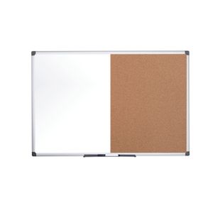 Bi-Office Maya Combination Board Cork/Drywipe Surface 90x60cm XA0302170