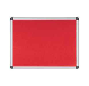 Bi-Office New Generation A9 Felt Noticeboard 60x45cm Red FA0246170
