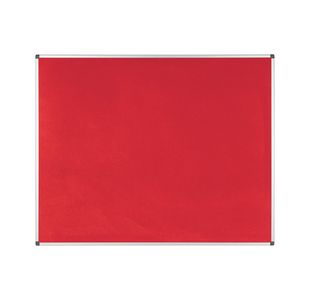 Bi-Office New Generation A9 Felt Noticeboard 150x120cm Red FA1246170