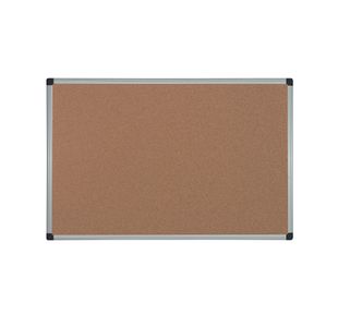Bi-Office Aluminium Frame Cork Noticeboard 900x600mm CA031170