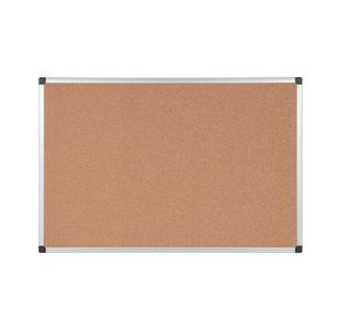 Bi-Office Aluminium Frame Cork Noticeboard 1200x900mm CA051170