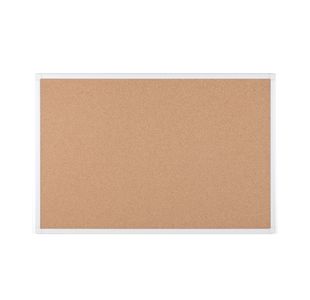 Bi-Office Maya Antimicrobial Cork Board Aluminium Frame 90x60cm BCA031226