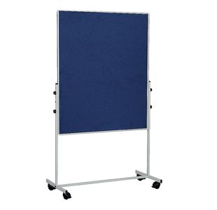 Bi-Office Mobile Felt Board 1500x1200mm Blue EA8327075
