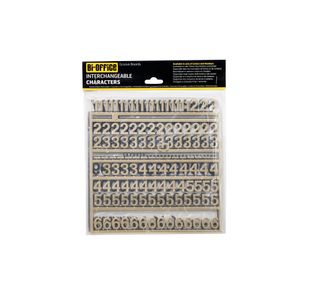 Bi-Office Changeable Letter Boards Characters 19mm Gold (Pack of 264) CAR0403