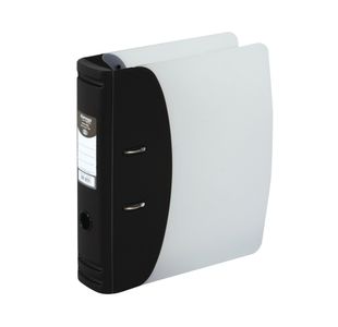 Hermes Lever Arch File Heavy Duty A4 78mm Capacity Black 832001