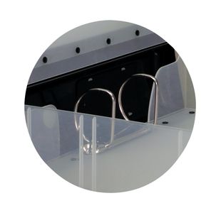Hermes Heavy Duty 80mm 2D-Ring Polypropylene Box File A4 Black 8.BA4.001