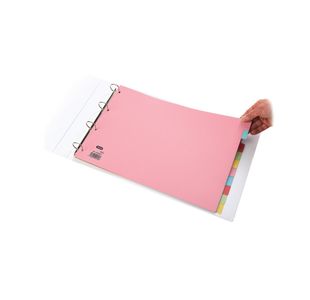Elba 10-Part Card Divider Recycled Manilla A3 Assorted 100080772
