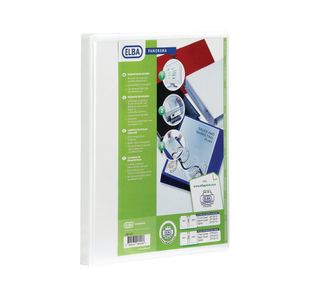 Elba Panorama 65mm 2 D-Ring Binder A4 White Pack of 4 400008048