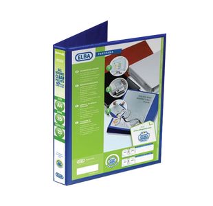 Elba Panorama 25mm 2 D-Ring Presentation Binder A4 Blue (6 Pack) 400008412
