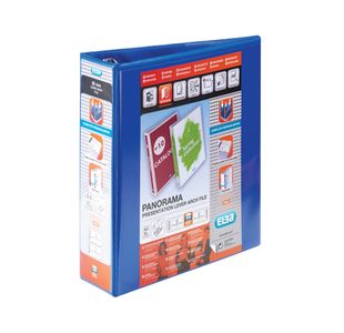 Elba Panorama 65mm Lever Arch File A4 Blue Pack of 5 400008438