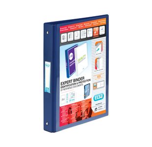 Elba Vision 25mm 4 O-Ring Binder PP A4 Blue 100080876