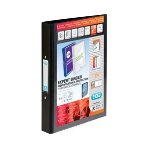 Elba Vision 25mm 2 O-Ring Presentation Binder A4 Black 100080891