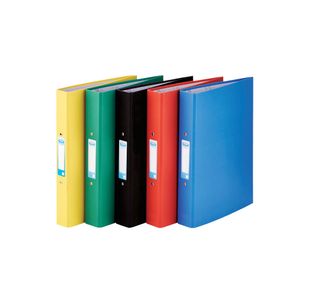 Elba 25mm Ring Binder Paper Over Board A4 Astd Pack of 10 400033510