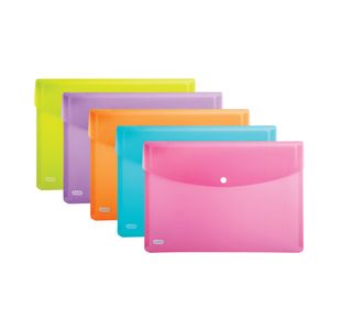 Elba Snap Wallet A4 Assorted (5 Pack) 100201306